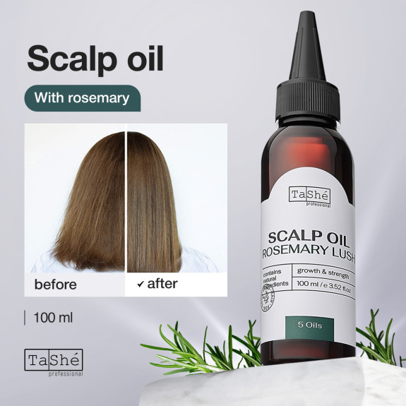 Tashe Professional Rosemar Hair Growth Oil Enriched Biotin Accelerates New Hair Growth Res