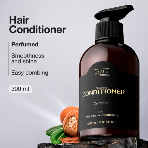Tashe Professional Hair Conditioner Cardamon 2in1 Perfumed Shea Butter Rice Wheat Proteins