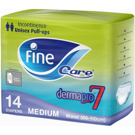 Fine Care Diapers Pullups Medium 31 43 Inches 80 110 Cm 14 Pcs